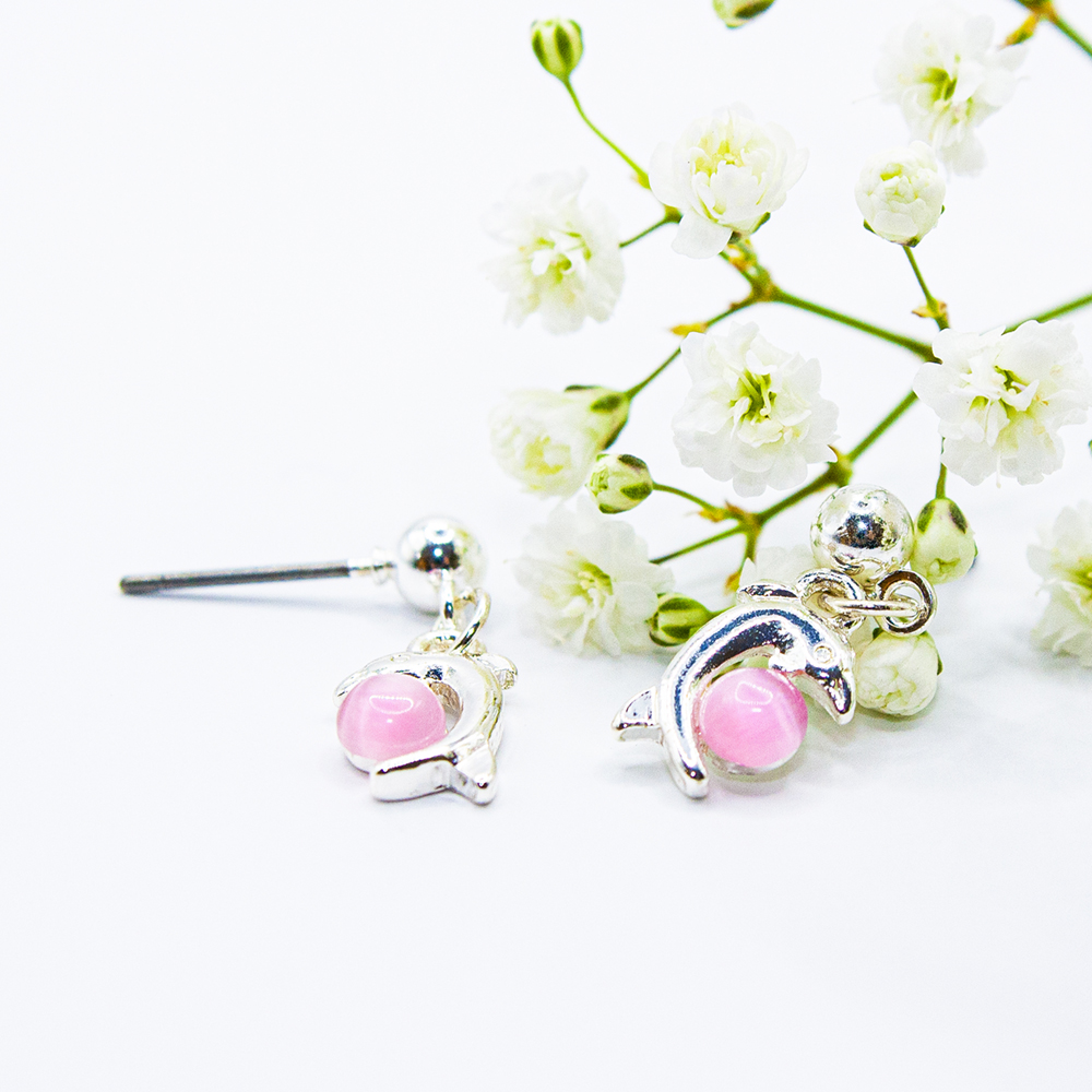 Pink Dolphin Earrings - Image 6