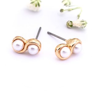 Double Pearl Earrings
