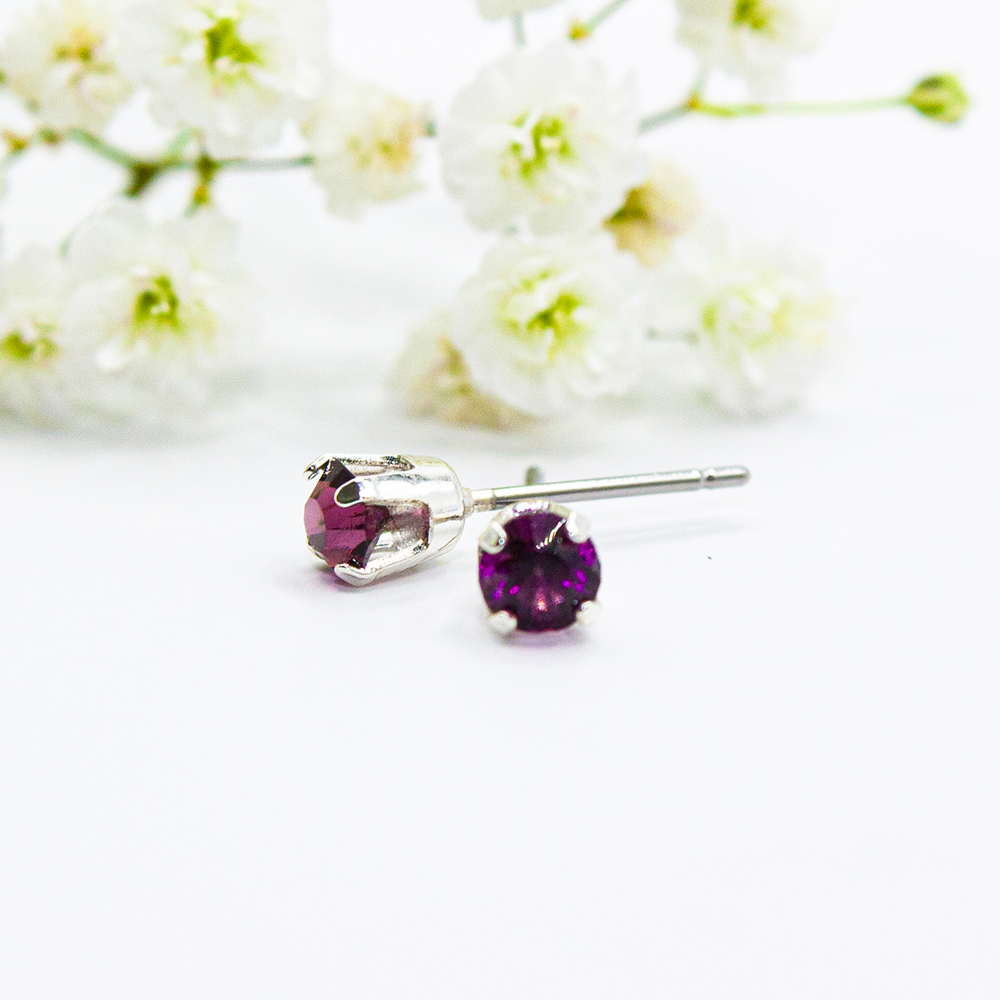 February Birthstone Earrings