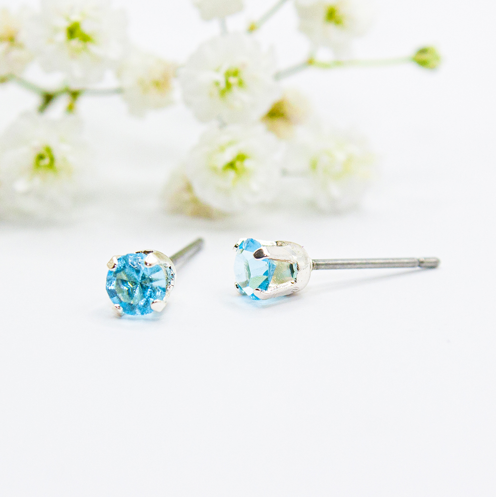 March Birthstone Earrings