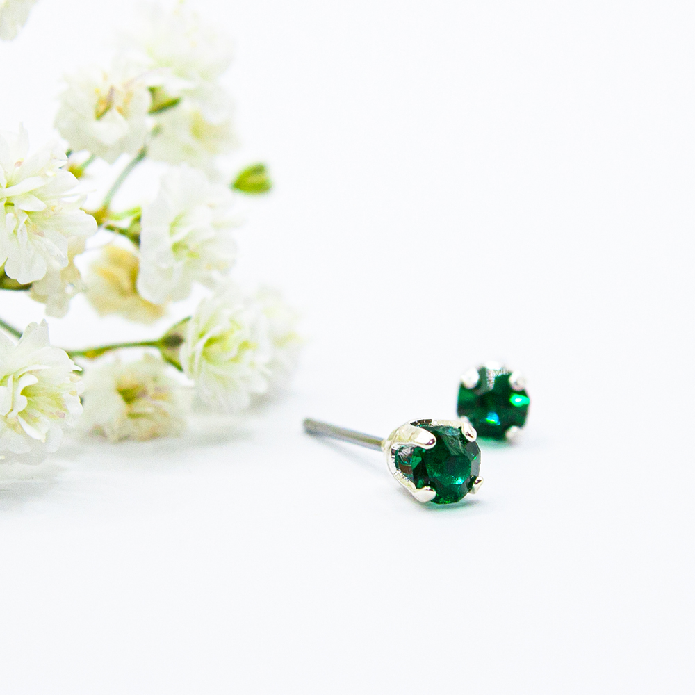 May Birthstone Earrings