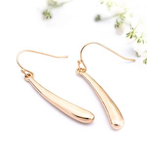 Minimalist Gold and Silver Drop Bar Earrings