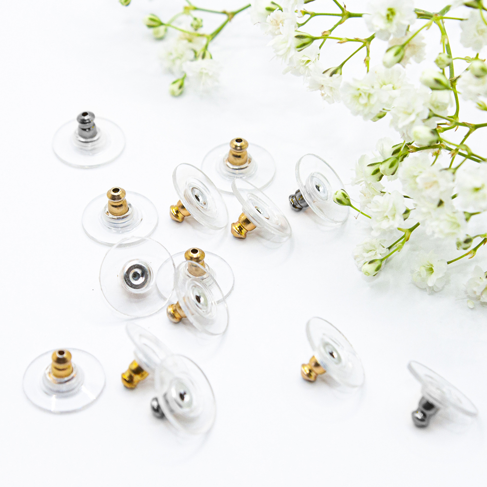 Gold/Silver Disc Earring Backs