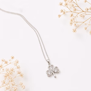 Silver Shamrock Necklace