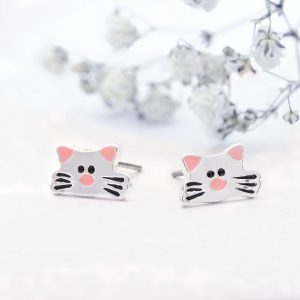 Cat Stud Earrings