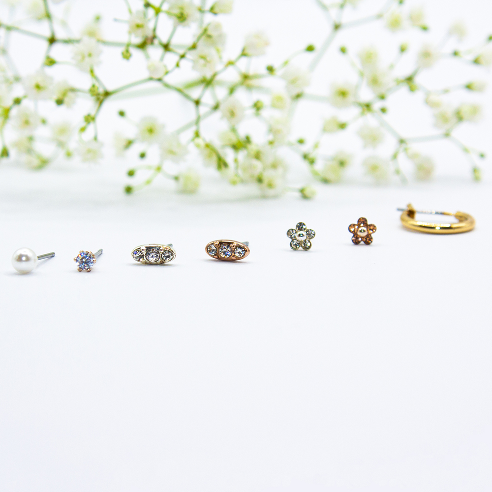 Boxed Multipack of 7 Earrings