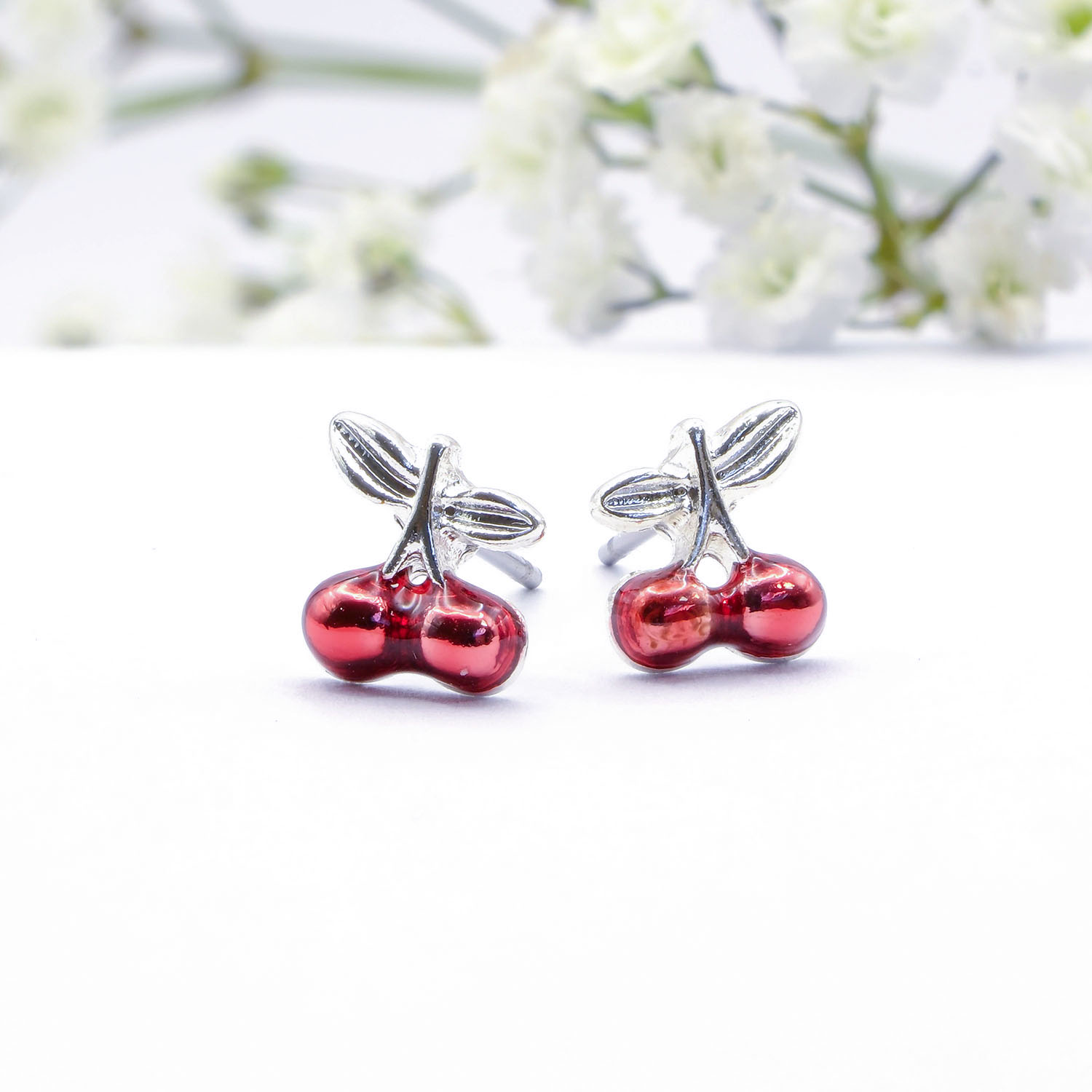 Cherry Stud Earrings