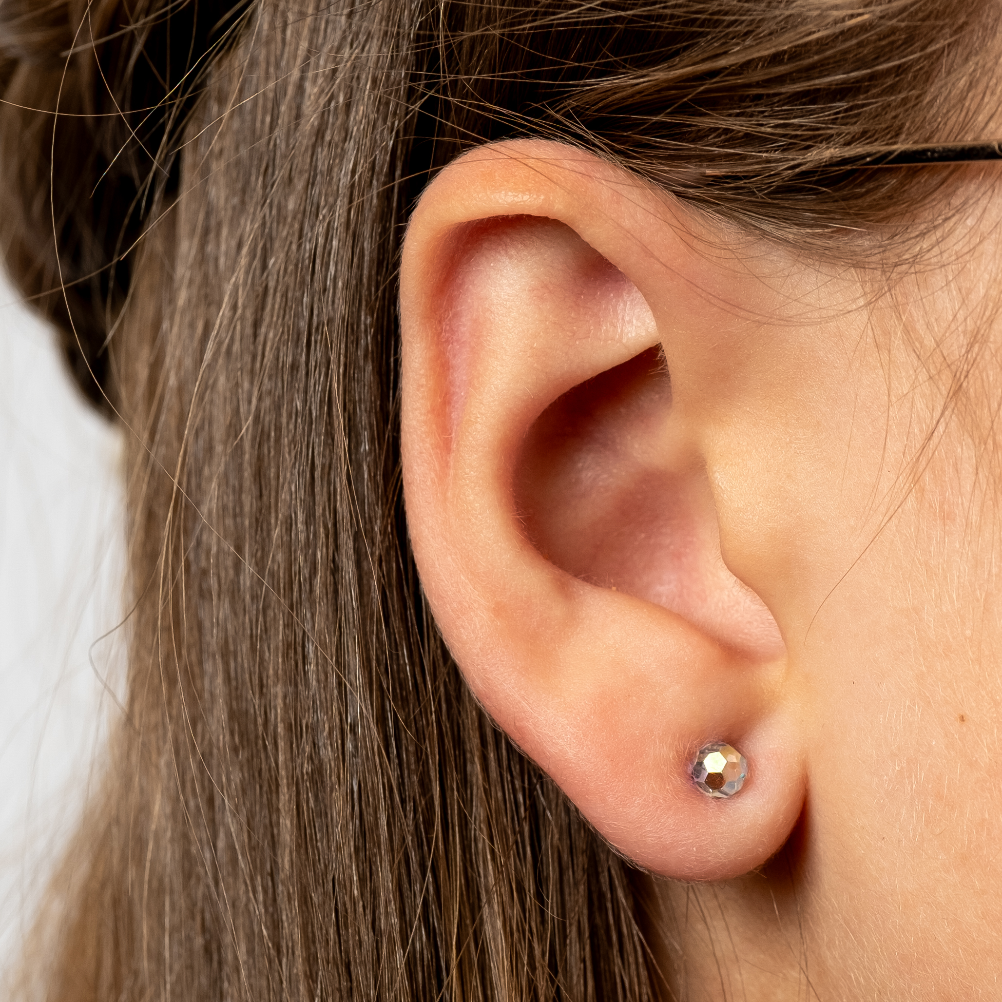Iridescent Fireball Stud Earrings - Image 2