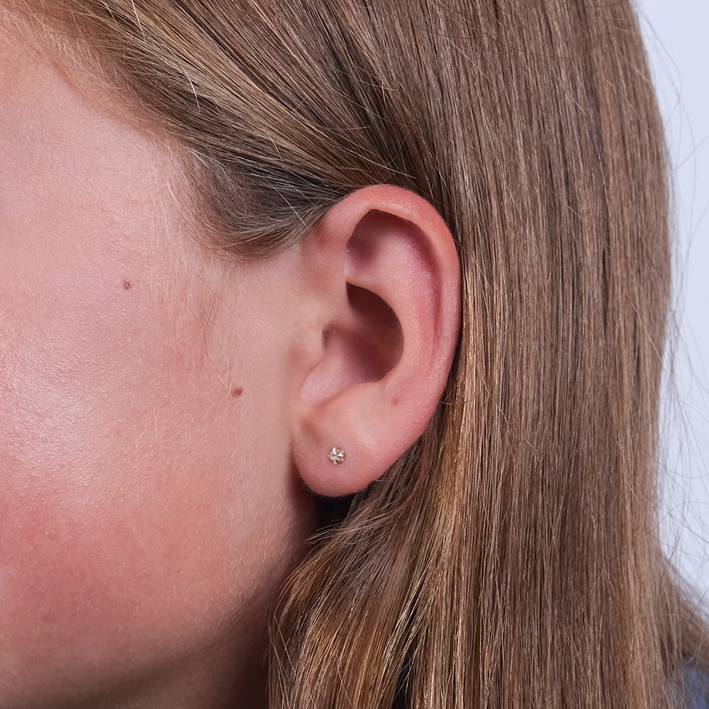 Gold Stainless Steel Star Studs - Image 2