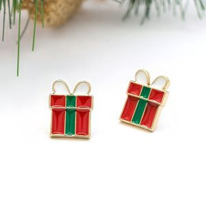 Christmas Giftbox Stud Earrings
