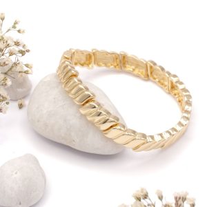 Gold Twist Rope Bracelet