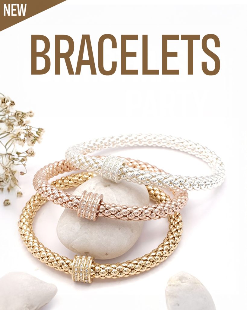 Hypoallergenic tritone stretch bracelet with beads