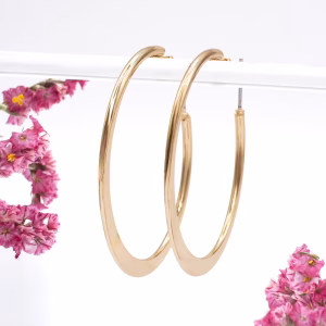 Easy Open 44mm Gold Hoop Earrings