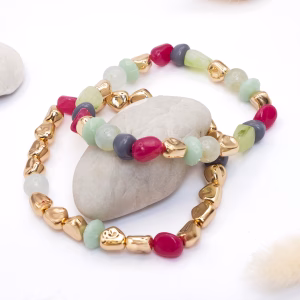 Candy Jade Stack Bracelet