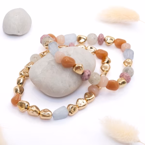 Golden Blush Stack Bracelet